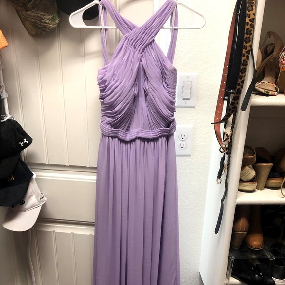 Watters & Watters Lavender/Lilac Long Dress size 2 - Picture 3 of 9